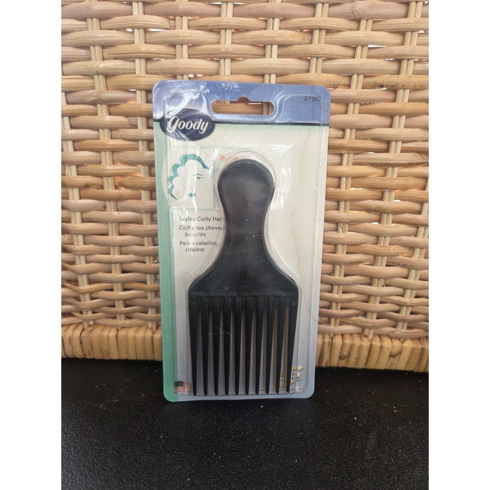 3 VTG Goody Hair Pick Lift Comb NIP Retro USA 2000 Style 27103